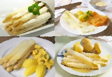 Spargelbuffet im Gasthof Sibille Ostmann in Schlangen