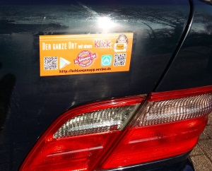 Autoaufkleber für die Schlangen-App